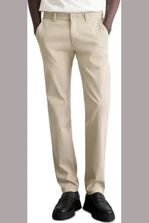 Marc O’ Polo Marc OߴPolo Herren Chinohose mit Stretch-Anteil Shaped Fit, Cremefarben , W38/L30