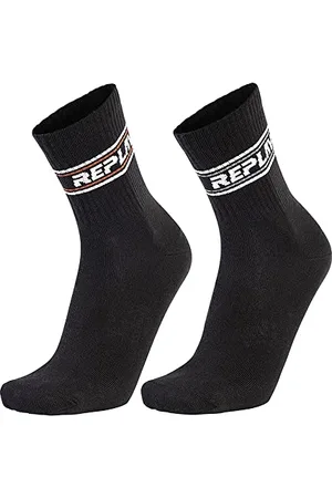 Replay Herren Socken lang Tennissocken, (Schwarz), 35-38