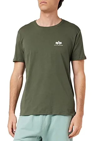 Alpha Industries Herren Basic T Small Logo T-Shirt, Blickdicht, , XXL