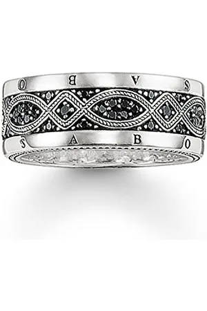 Thomas Sabo Herren-Ring Oxidiertes Zirkonia schwarz Gr. 56 (17.8) - TR2006-051-11-56