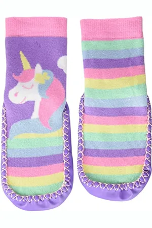 Playshoes Unisex Kinder Unicorn Slipper Shoes Hausschuh, Mehrfarbig, 24/25 EU