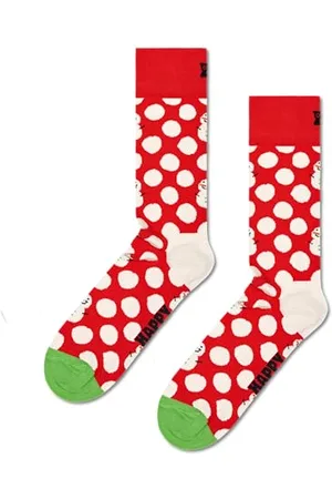Happy Socks Herren Big Dot Snowman Socken, , 7/10 (Herstellergröße: 41-46)
