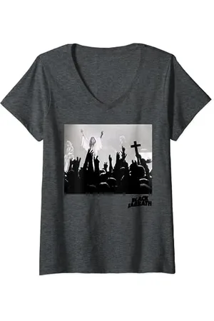 Black Sabbath Offizielles Handfoto T-Shirt mit V-Ausschnitt