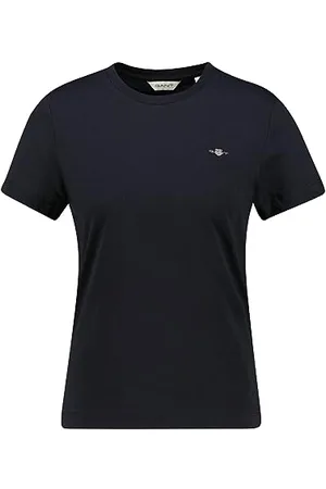 GANT Damen Reg Shield Ss T-Shirt T-Shirt, , S
