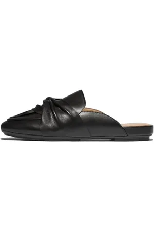 FitFlop Damen Delicato Soft-Twist Leather Mules Hausschuh, , 40 EU