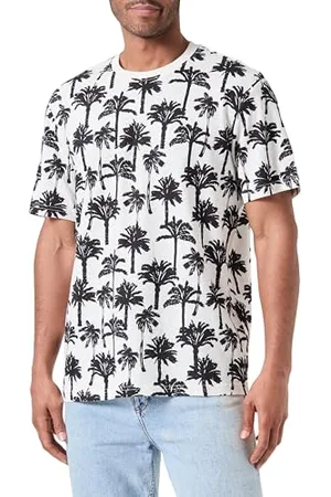 Only & Sons ONSKYLEN REG Linen Palm AOP SS Tee