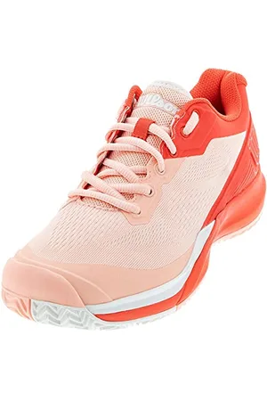 Wilson Damen Tennisschuhe, RUSH PRO 3.5 W, Rot/Beige/Weiß, 38 2/3, Für alle Bodenbeläge, Alle Spielertypen, WRS327320E055