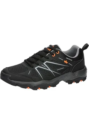 LICO Herren Kadoka Trekkingsschuhe, Schwarz/Grau/Orange, 39 EU