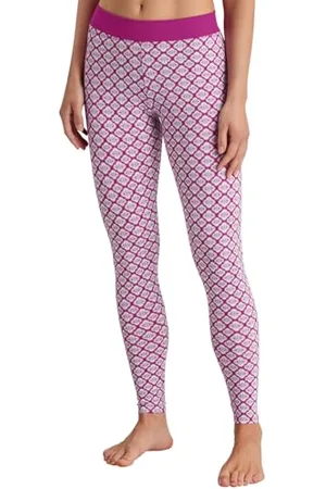 Calida Elastic Trend Leggings Damen, mit breitem Softbund, High Waist Yoga Leggings, natürlich atmungsaktive und weiche Single Jersey-Qualität