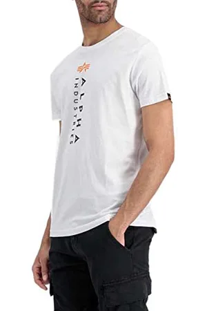 Alpha Industries R Print T T-Shirt für Herren White