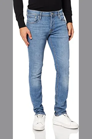 JACK & JONES Herren Slim Fit Jeans Glenn Skinny Tapered JJI Glenn ORIGINAL AM, Farben:Blau, Größe Jeans:29W / 30L
