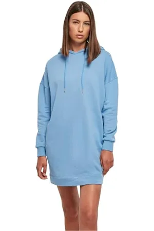 Urban classics Damen TB4094-Ladies Organic Oversized Terry Hoody Dress Kleid, , XL