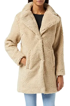 Urban classics Damen Kvinder oversized sherpa frakke Jacket, , 5XL Große Größen EU