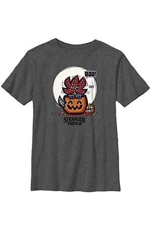 Stranger Things Unisex Kinder Demodog Jackolantern Short Sleeve T-shirt, , Einheitsgröße