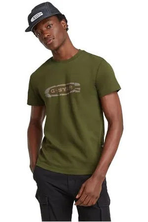 G-Star Herren Destroyed Old Skool Logo T-Shirt, , XL