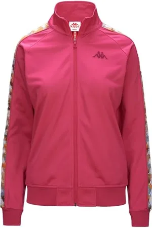Kappa Herren Wanniston Graphik Jacke, rosa/weiß, L
