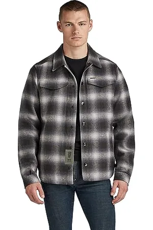 G-Star RAW Herren Check overshirt, , XL