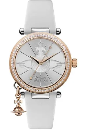 Vivienne Westwood Damen Analog Quarz Uhr mit Leder Armband VV006RSWH