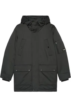 Marc O’ Polo Marc OߴPolo Herren Parka mit Kapuze gefüttert, Grau (Broken Graphite), M