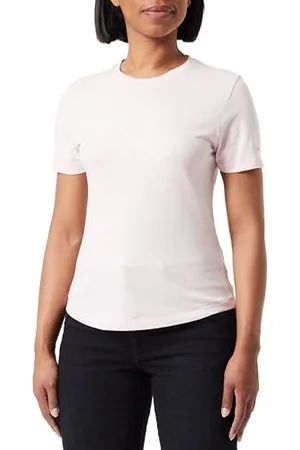Tommy Hilfiger Damen T-Shirt Kurzarm Slim Flag Tee Rundhalsausschnitt, , XS