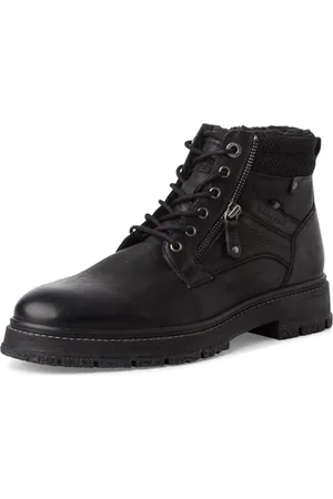 QS by s.Oliver Herren Stiefel zum Schnüren mit Reißverschluss Gefüttert, Schwarz (Black), 44 EU