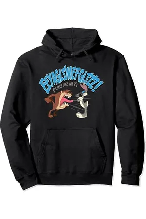 LOONEY TUNES Taz and Bugs Please Like Me Pullover Hoodie