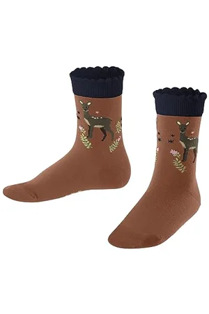 Falke Unisex Kinder Socken Country Deer, Nachhaltige Baumwolle, 1 Paar, , 19-22
