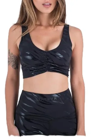 Hurley Damen Tigris V-Ausschnitt Sport-BH, , M