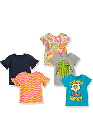 Amazon Mädchen Kurzärmelige T-Shirts, 5er-Pack, , 2 Jahre