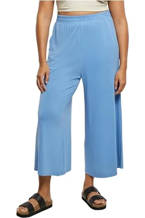 Urban classics Frauen Hose Ladies Modal Culotte, lässige Culotte für Frauen, 3/4 Länge, mit Gummibund, , L