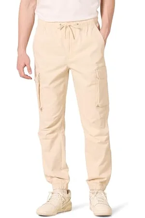 Amazon Herren Cargo-Jogginghose mit normaler Passform und Kordelzug an der Taille, , XXL