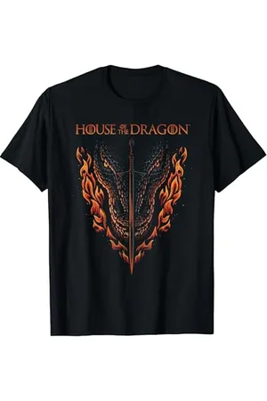 Game of Thrones House of the Dragon Fire, Sword And Dragon T-Shirt