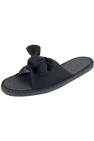 Urban classics Damen Canvas Mules Pantoletten, Black
