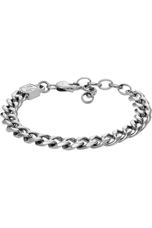 Fossil Edelstahlarmband für Herren mit Karabiner oder Faltschließe