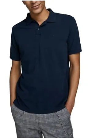 JACK & JONES Male Polo Shirt Klassisches, Blau, ,S