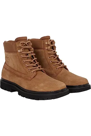Calvin Klein Herren Eva Mid Laceup Boot Suede Ym0ym00802 Mittelhohe Stiefel Leger, , 42 EU