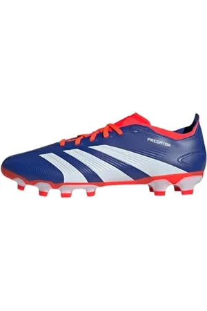 adidas Unisex Predator League Football Boots Multiground Fußballschuhe, Lucid Blue/Cloud White/Solar Red, 42 2/3 EU