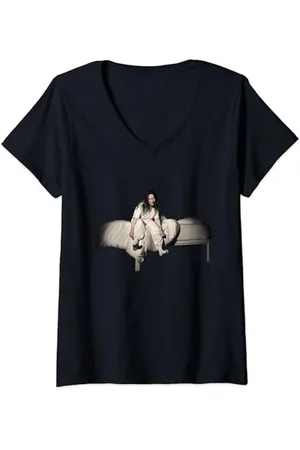 Billie Eilish Offizielle Sweet Dreams T-Shirt mit V-Ausschnitt