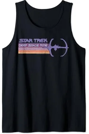Star Trek DS9 Pastel Retro Rainbow Stripe Tank Top