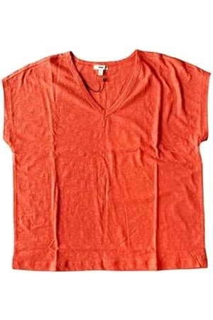 Mavi Damen Short Sleeve Basic Shirt T-Shirt, Cranberry, XS