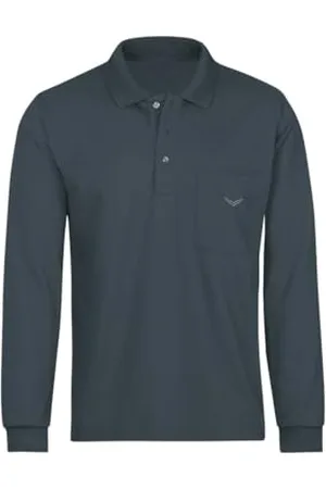 Trigema Damen Langarm Poloshirt aus Baumwolle