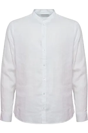 Casual Friday CFAnton Herren Leinenhemd Freizeithemd Hemd Stehkragen Brusttaschen Regular Fit Hochwertiges 100% Leinen, Größe:XXL, Farbe: