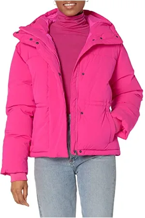 Amazon Damen Kurz geschnittene Daunenjacke mit Kapuze (in Übergröße erhältlich), , XS