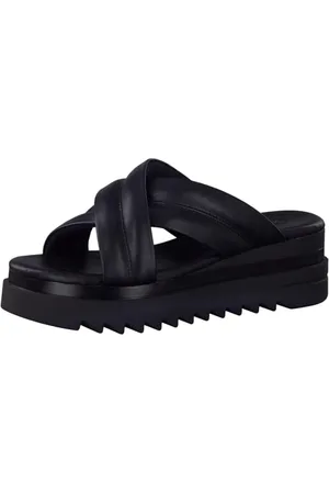 Marco Tozzi Damen Pantolette, Keilabsatz, weiches FEEL ME Fußbett, ideal für Business und Freizeit