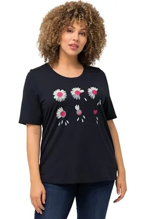 Ulla Popken Damen Blütenzauber T-Shirt, , 58-60 EU