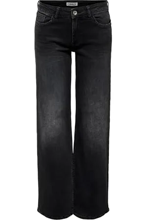 ONLY Female Jeans mit weitem Bein ONLJUDY Niedrige Taille Gerade geschnitten Jeans