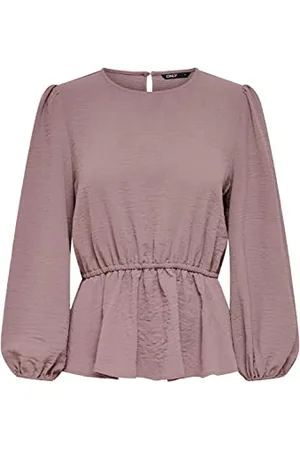 ONLY Damen Onlmette DAR L/S O-Neck Top Noos WVN Langarmshirt 15240593, ,XS