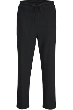JACK & JONES JACK&JONES Herren JPSTKANE JJRICK Plisse Sweat Pants LN Jogginghose, Black, 27-32