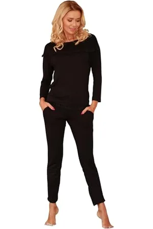 Kalimo Damen Komplet Calpe - Black Xl Pyjamaset, , XL EU