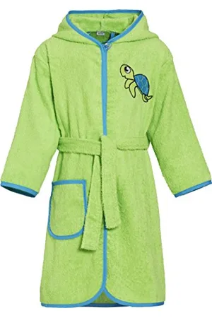 Playshoes Unisex Kinder Frottee Schildkröte Bademantel, ( 29), 74/80